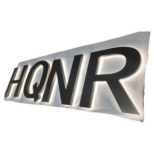 Stainless Steel Hollow Out Backlit Sign LED Word Sign