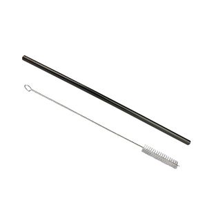 Stainless Steel Straw -- Black