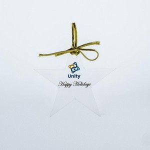 Star Acrylic Holiday Ornament