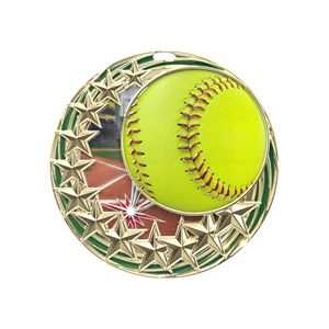 Star Blast Softball Medal