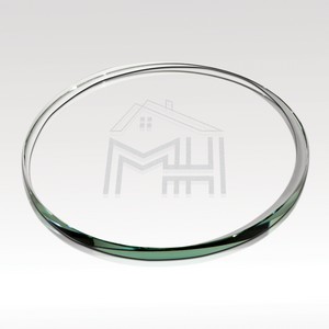 Starphire Glass Coaster 4" Dia.