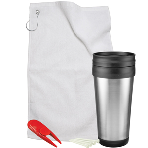 Steel Budget Tumbler Golf Gift Set