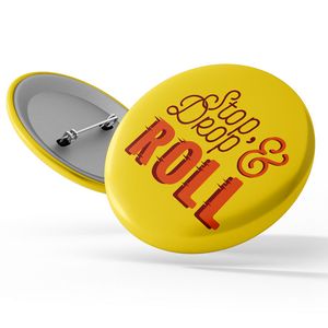 Stock Awareness Button - Fire Safety: "Stop