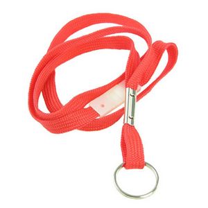 Stock Flat Nylon Breakaway Lanyard w/Split Ring (3/8"x36")