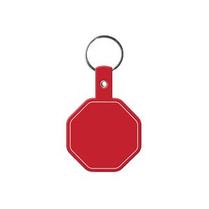Stop Sign Flexible Key Tag