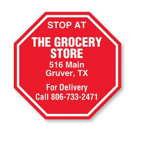 Stop Sign Magnet - Full Color