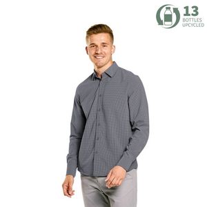 Storm Creek Men's Influencer 4-Way Stretch Microplaid Woven Shirt