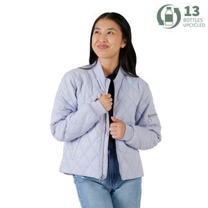 Storm Creek Women's Altitude 120 GSM Insulated Faux Down Quilted Bomber Jacket