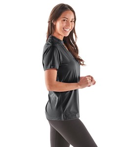 Storm Creek Women's Optimist II Microstripe Short Sleeve Polo