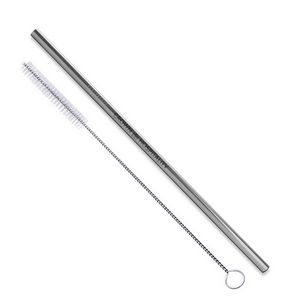 Straight Stainless Steel Straws: Individually sold in Silver
