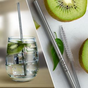 Straight Stainless Steel Straws: Individually sold in Silver