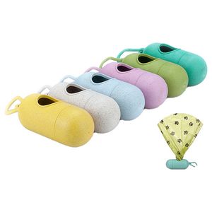 Straw Eco Biodegradable Bone Shaped Dog Bag Dispenser