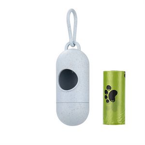 Straw Eco Biodegradable Bone Shaped Dog Bag Dispenser