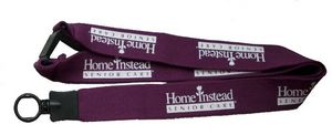 Stretchy Elastic Nylon Lanyard W/ O-Ring - 5/8"