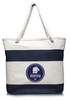 Striped Canvas Tote Bags (17.5"x13")