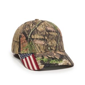 Structured Cap w/Camo Flag Visor Insert