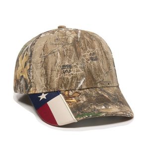 Structured Cap w/Camo Flag Visor Insert