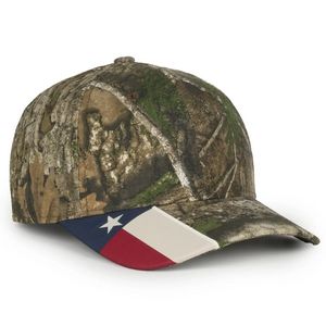 Structured Cap w/Camo Flag Visor Insert
