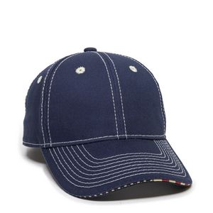 Structured Twill w/Flag Sandwich Visor
