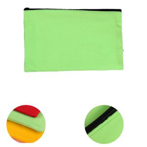 Stylish Canvas Zipper Cosmetic Pouch