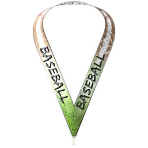 Sublimated Baseball Neckband w/ Quick Clip (1-1/2" x 34")