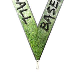 Sublimated Baseball Neckband w/ Quick Clip (1-1/2" x 34")