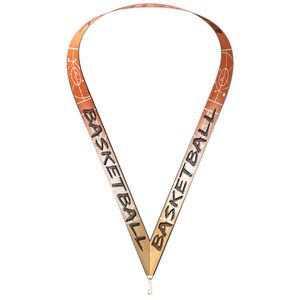 Sublimated Basketball Neckband w/ Quick Clip (7/8" X 34")