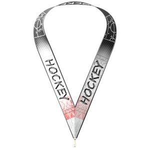 Sublimated Hockey Neckband w/ Quick Clip (1-1/2" X 34")