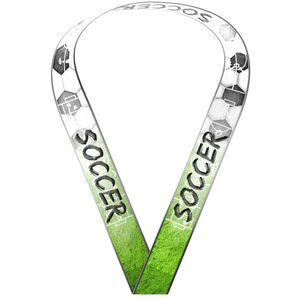 Sublimated Soccer Sewn Through Neckband (1-1/2" X 34")