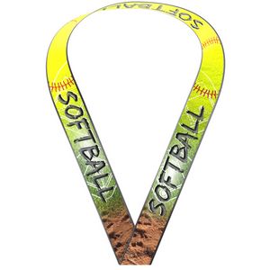 Sublimated Softball Sewn Through Neckband (1-1/2" X 34")