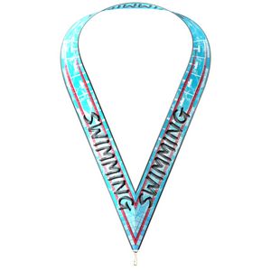 Sublimated Swimming Neckband w/ Quick Clip (1-1/2" X 34")