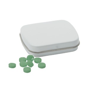 Sugar Free Mints in a Small Rectangular Hinged Tin