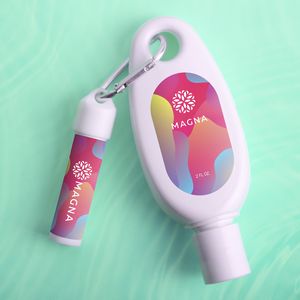 Sunscreen & Lip Moisturizer Carabiner Kit