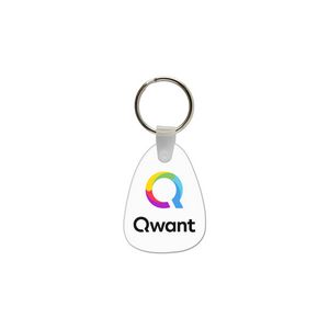 Tear Drop Shaped USA Made Vinyl Keychain