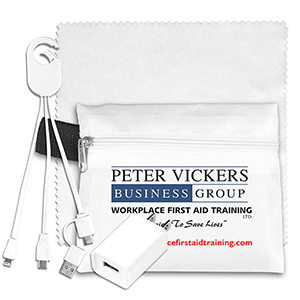 "TechPack Plus" Tech Home & Travel Kit w/Cleaning Cloth