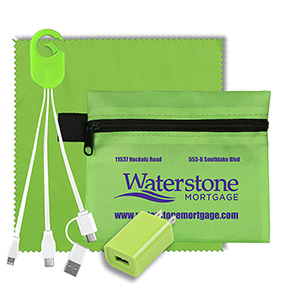 "TechPack Plus" Tech Home & Travel Kit w/Cleaning Cloth