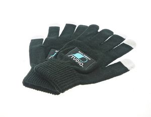 Texting Gloves - Woven Patch - Ocean Import