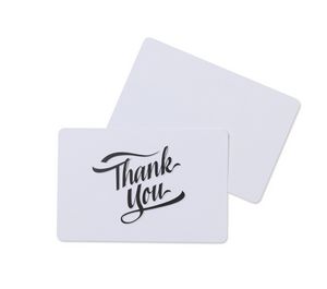Thank You Greeting Card - White