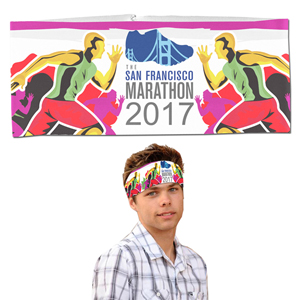 "The Austin" Sporty Full-Color Sublimated Headband Headwear