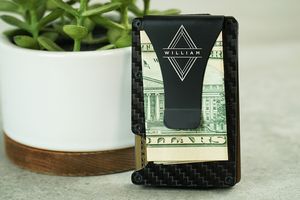 The Defender Slim Carbon Fiber RFID Blocking Wallet
