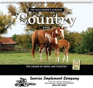 The Old Farmer's AlmanacÂ® Country: 2026 Spiral Bound