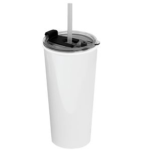 The Roadmaster - 18 Oz. Travel Tumbler with 2-in-1 Flip and Straw hole lid