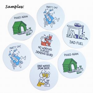 Thickened Paper Coasters 4 Inch Disposable Round Coasters