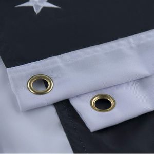 Thin Blue Line 3'x5' Polyester Embroidered American Flag