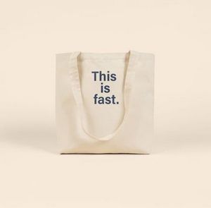 This Is Fast Daily Grind - Natural Canvas