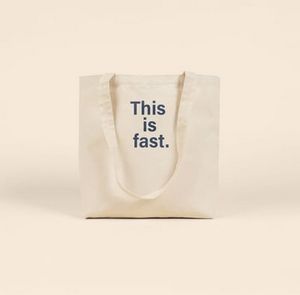 This Is Fast Daily Grind - Natural Canvas