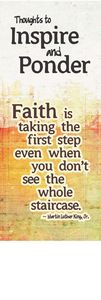 Thoughts to Inspire and Ponder Bookmark