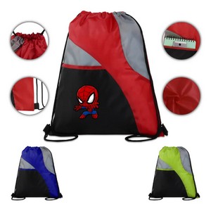 Three-Color Drawstring Backpack