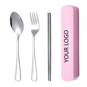 Three-Piece Set Of Stainless Steel Tableware
