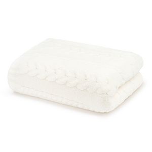 Throws - Wide Cable - Solid - Kash-loungeâ„¢ - Ivory